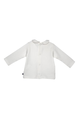 Robe et t-shirt - Beige et blanc