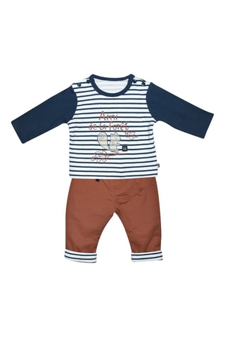 Pantalon et t-shirt - Blanc et rouge