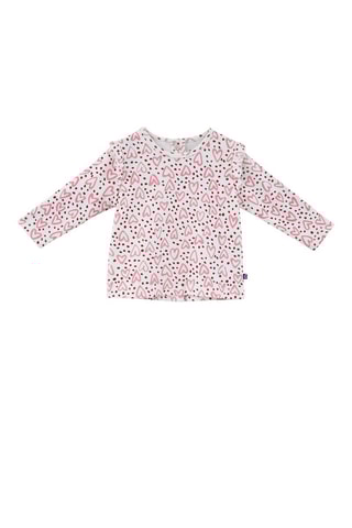 T-shirt et salopette short en jean Dorothee - Beige et bleu