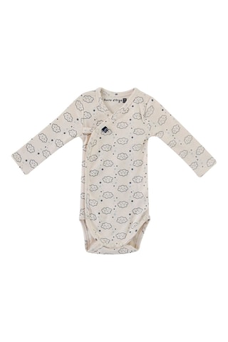 2 bodys en coton biologique Ewen - Bleu et gris