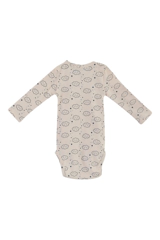 2 bodys en coton biologique Ewen - Bleu et gris