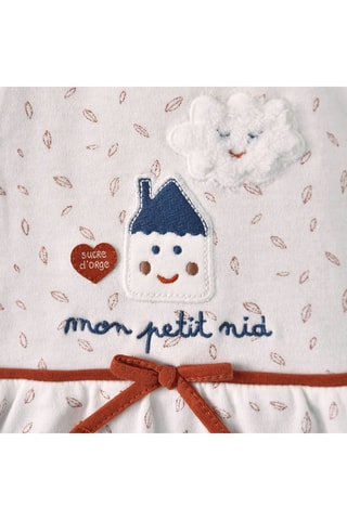 Robe trompe-l’œil - Beige