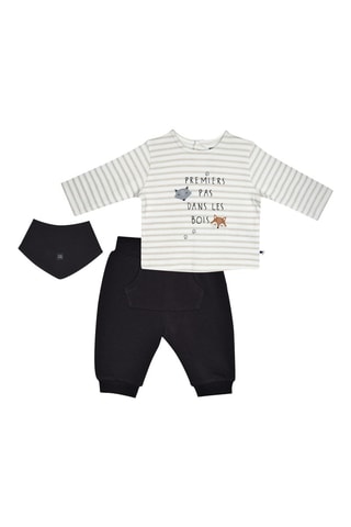 Ensemble 3 pièces - Blanc et noir - Blanc