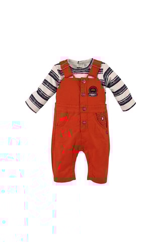 T-shirt et salopette - Rouge