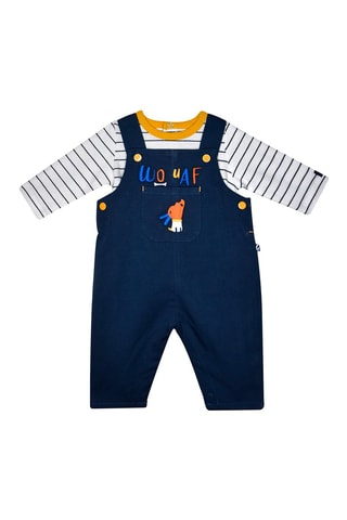 Salopette et t-shirt - Bleu marine