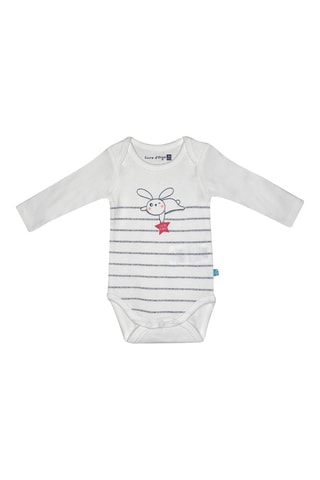 3 bodys en coton biologique - Blanc