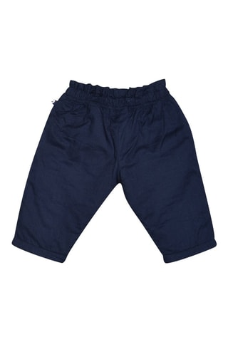 T-shirt et pantalon - Ecru et bleu marine - Blanc