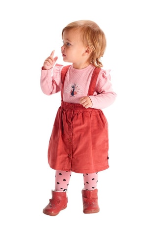 Robe et t-shirt - Rose