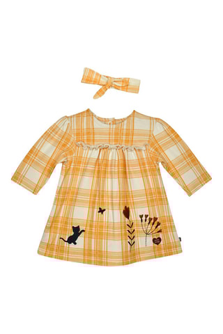 Robe et bandeau - Blanc et jaune