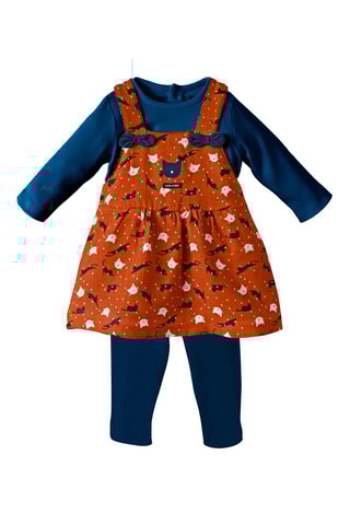 Ensemble 3 pièces Beate - Blanc et bleu