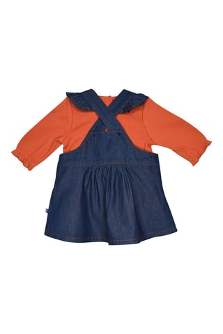 T-shirt et robe Iseline - Bleu et rouge