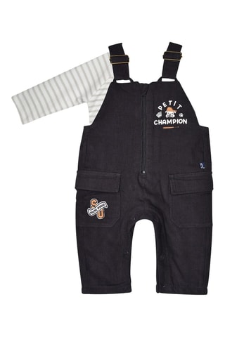 T-shirt et salopette - Anthracite