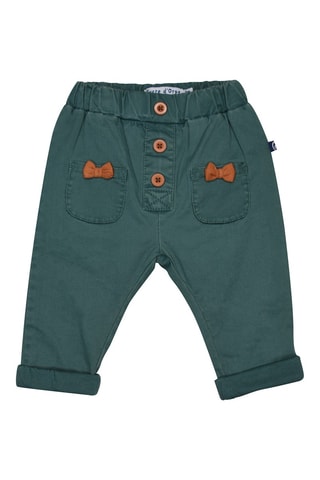 T-shirt et pantalon Ina Vert forêt et écru - Blanc et vert