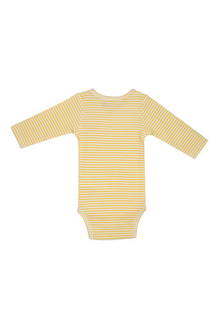 3 bodys Jacques - Gris et jaune - Jaune et gris