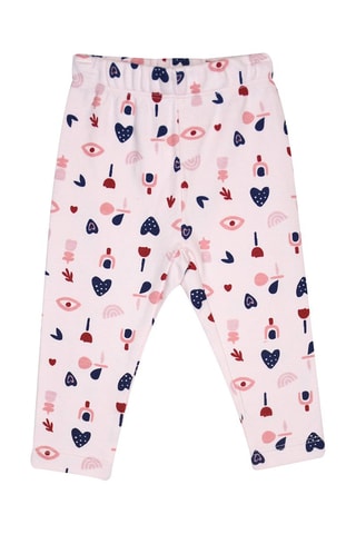 Sweat et legging Joa Rose et blanc - Blanc et rose