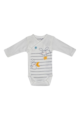 2 bodys en coton biologique - Blanc