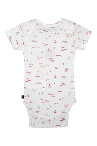 3 bodys Laurelia - Blanc et rose