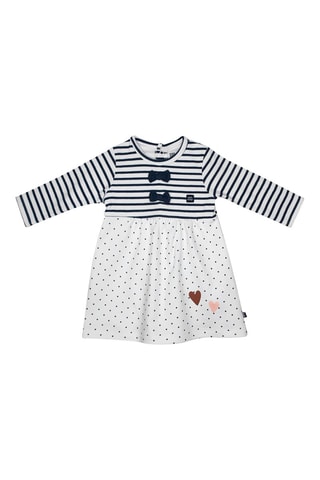 Robe et pantalon - Blanc et bleu