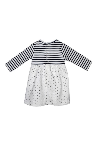 Robe et pantalon - Blanc et bleu