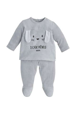 Pyjama en velours - Gris