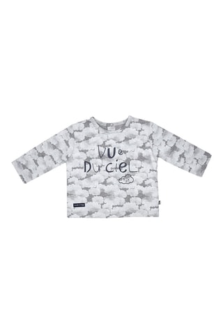 T-shirt et pantalon - Gris et vert - Gris