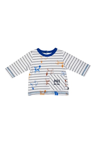 T-shirt et pantalon - Blanc et bleu