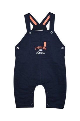 Salopette et t-shirt - Bleu marine et écru - Bleu marine