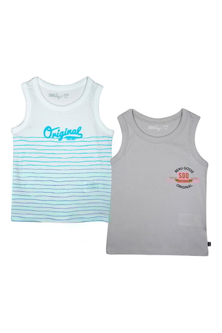 2 débardeurs Egidio - Gris