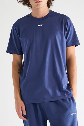 T-shirt Off Stamp - Bleu