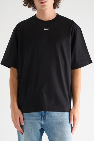 T-shirt Scribble Diags - Noir