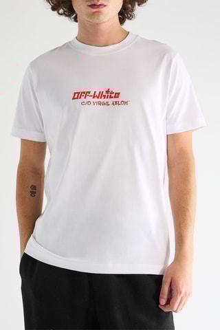 T-shirt Cryst Croco - Blanc