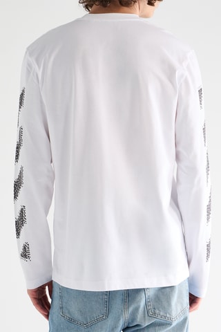 T-shirt Pixel Diag - Blanc