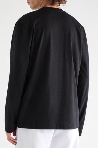 T-shirt Round Logo - Noir