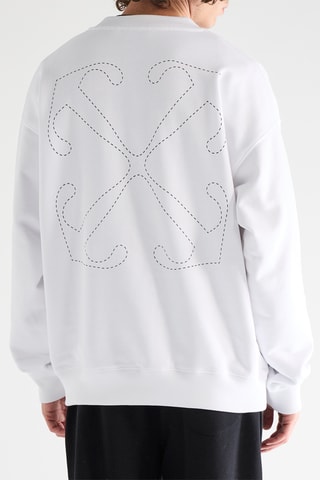 Sweat Dotted Arr - Blanc
