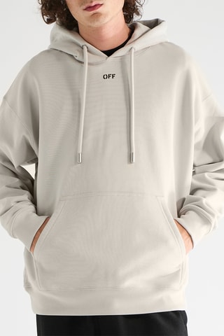 Sweat à capuche Off Stamp - Beige