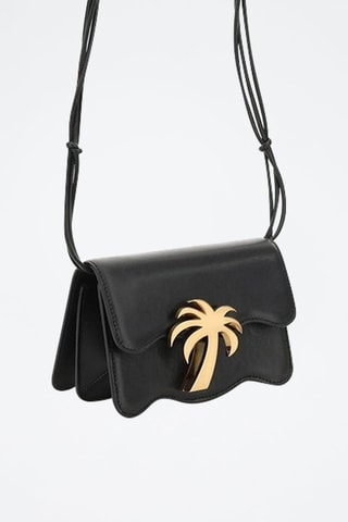 Sac bandoulière en cuir - Noir