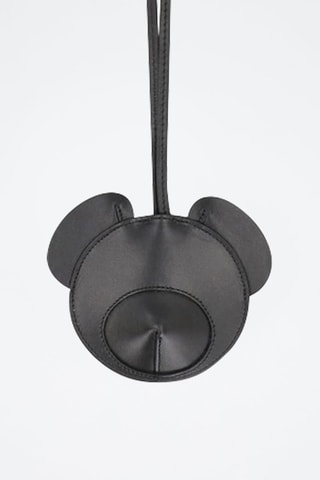 Porte-clés en cuir - Gris