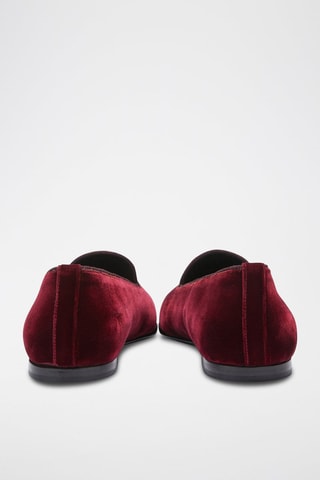 Slippers en velours - Bordeaux