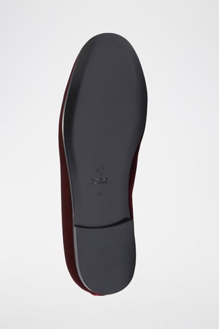 Slippers en velours - Bordeaux