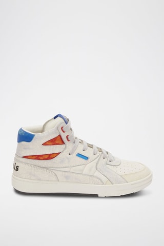 Baskets montantes en cuir - Blanc