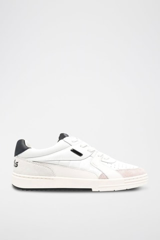 Basket en cuir - Blanc et rose poudré