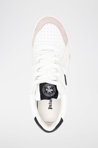 Basket en cuir - Blanc et rose poudré