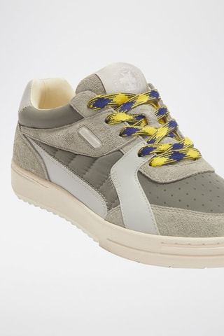 Baskets en cuir - Kaki