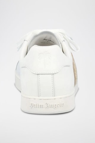 Baskets en cuir - Blanc et marron clair