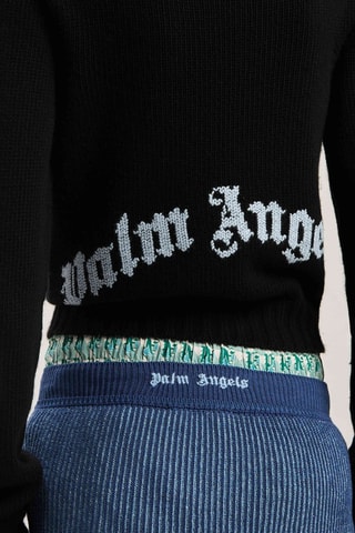 Pull en mérinos et cachemire - Noir et bleu clair