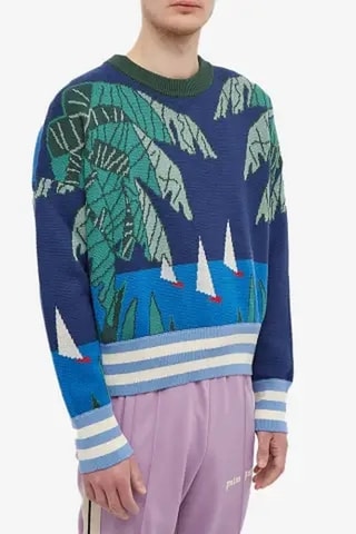 Pull en laine - Bleu marine