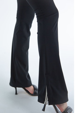 Pantalon flare - Noir et écru