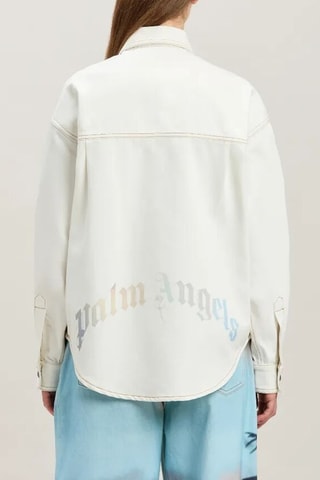 Surchemise en jean - Blanc et ciel