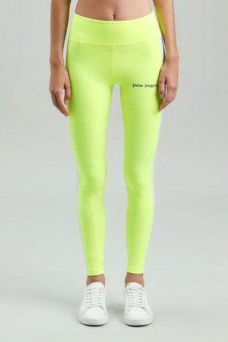 Legging taille haute - Vert fluo et noir
