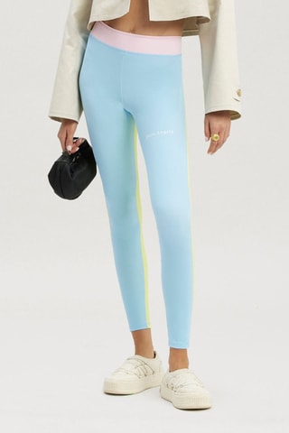 Legging d’entrainement taille haute - Ciel et rose poudré